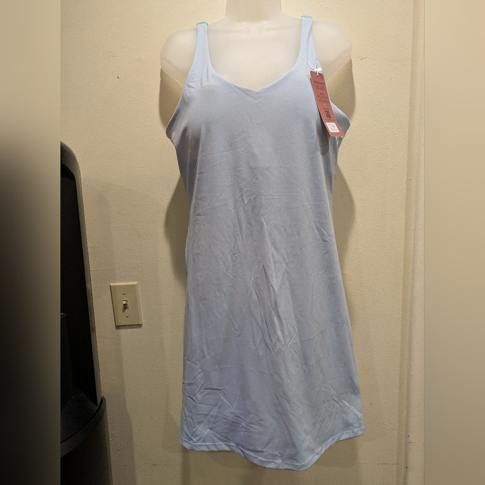 ColorskinLight Blue Sleeveless Dress Size Xl